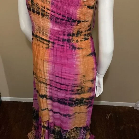 Fashion Nova Tie Dye Maxi Dress - Size 2X - Picture 10 of 11
